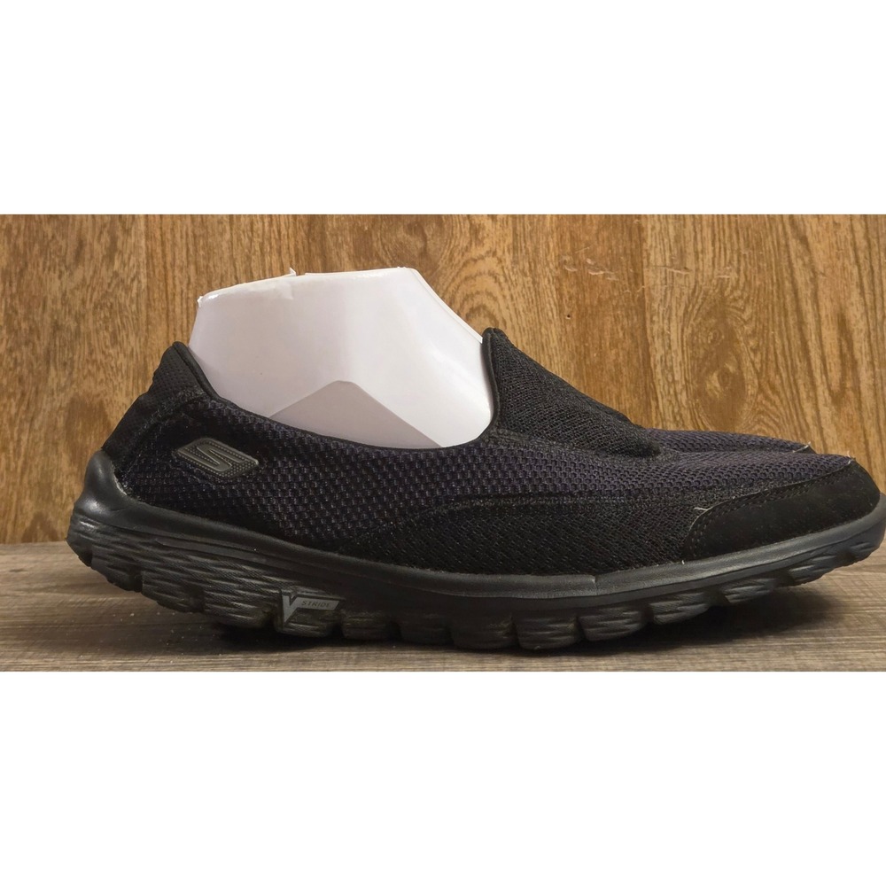 Skechers Go Walk‎ 2 Slip On Shoes Womens Size 9 Black